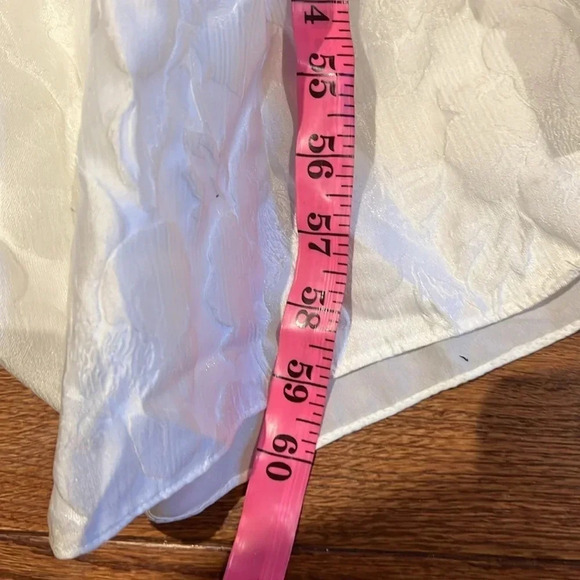 Galina Ivory Floral Print patterned  Wedding Gown Bridal Sleeveless Sz 4 - Picture 8 of 17